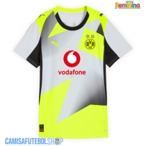 Camisa de time de futebol Borussia Dortmund Waldemar Anton #3 Replicas 2º Equipamento Feminina 2025-26 Manga Curta